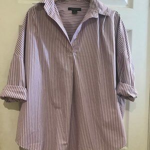 Striped French Connection Oversize Shirt